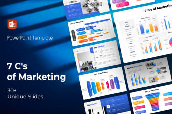 7 C's of Marketing PowerPoint Template